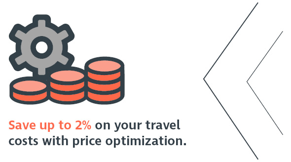 Save up to 2 percent on your travel costs with price optimization