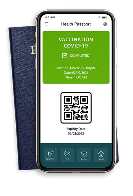 Health passport on cell phone