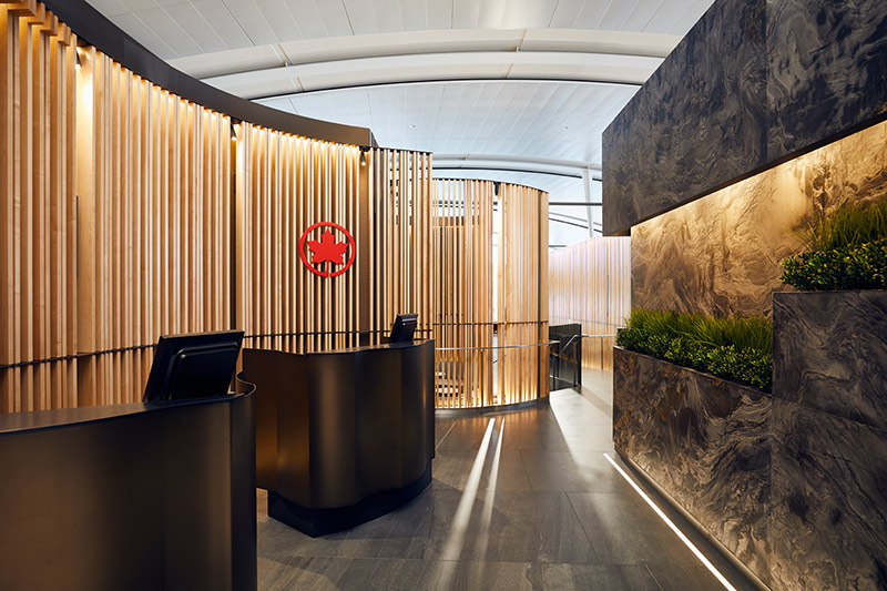 Air Canada signature suit entrance