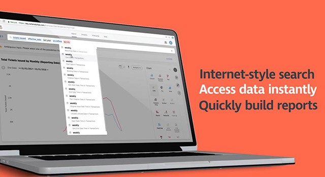 Internet-style search. Access data instantly. Quick build reports.