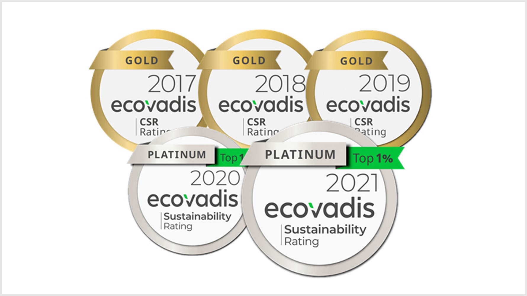 Ecovadis platinum badge 2021
