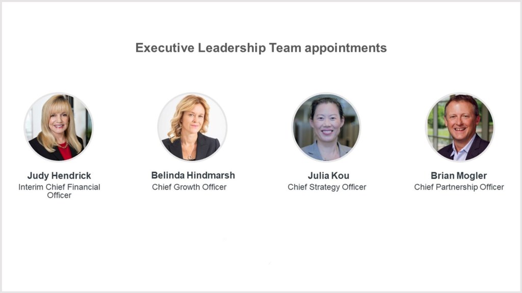 CWT appoints Belinda Hindmarsh, Brian Mogler and Julia Kou to the Executive Leadership Team, and announces the forthcoming appointment of Judy Hendrick as Interim CFO