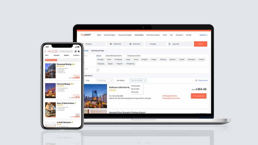 CWT expands central payment solution in China to cover hotel bookings