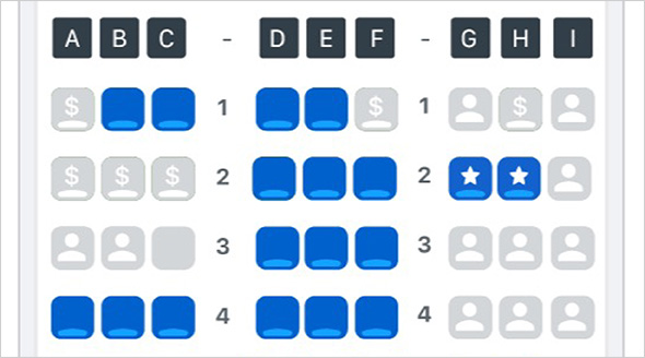 Flight seat selection