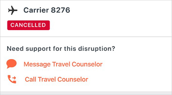 Enhanced trip disruption